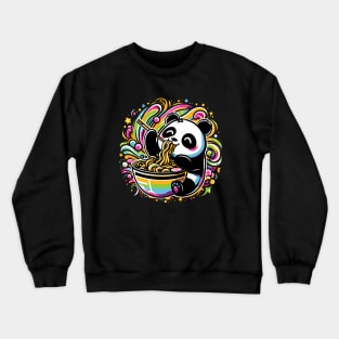 Panda Eating Ramen Crewneck Sweatshirt